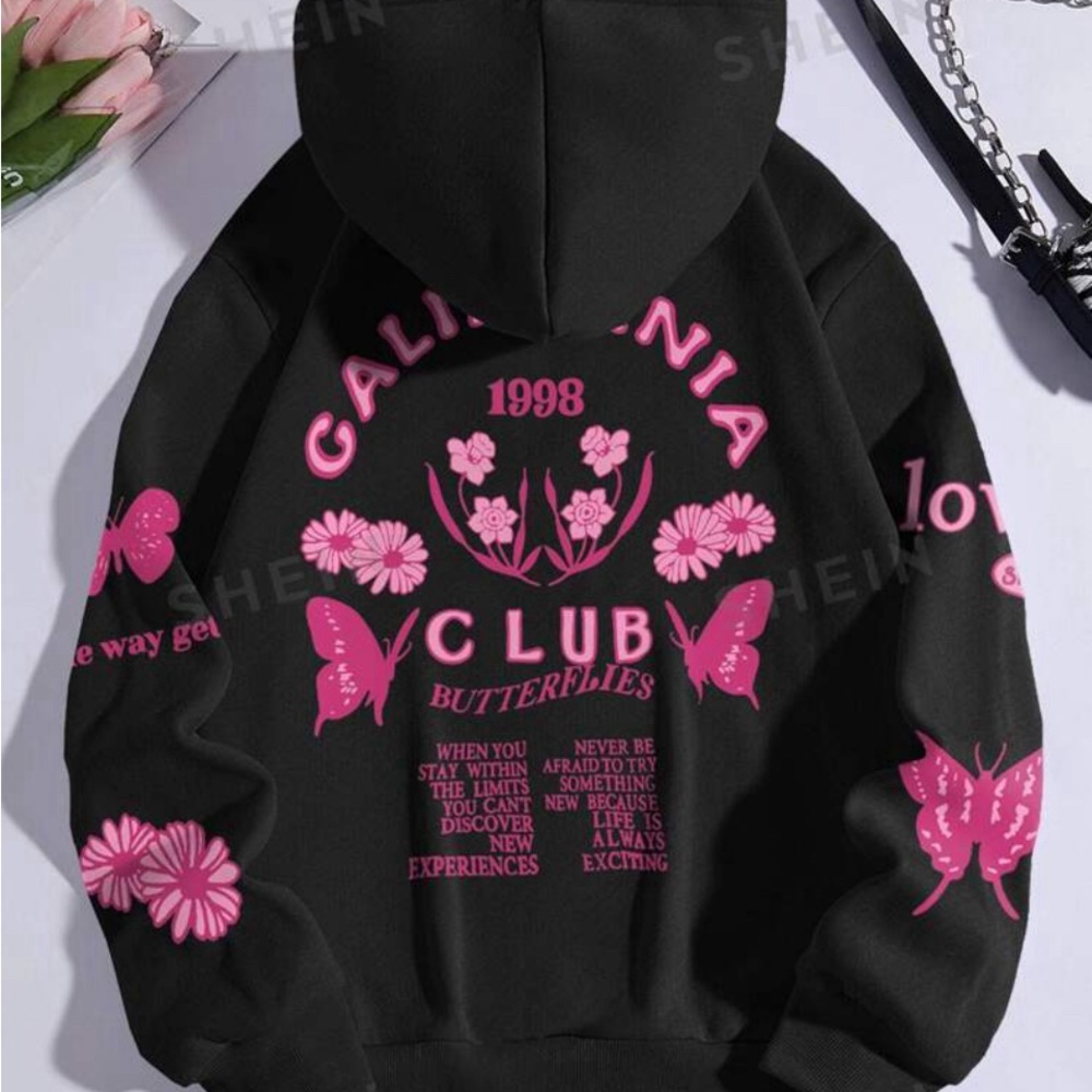 Black and Pink hoodie